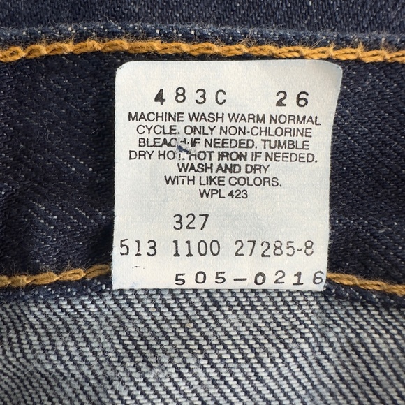 Vintage 505 Levi's Dark Wash Straight Leg 100% Cotton Made in the USA - Picture 9 of 9